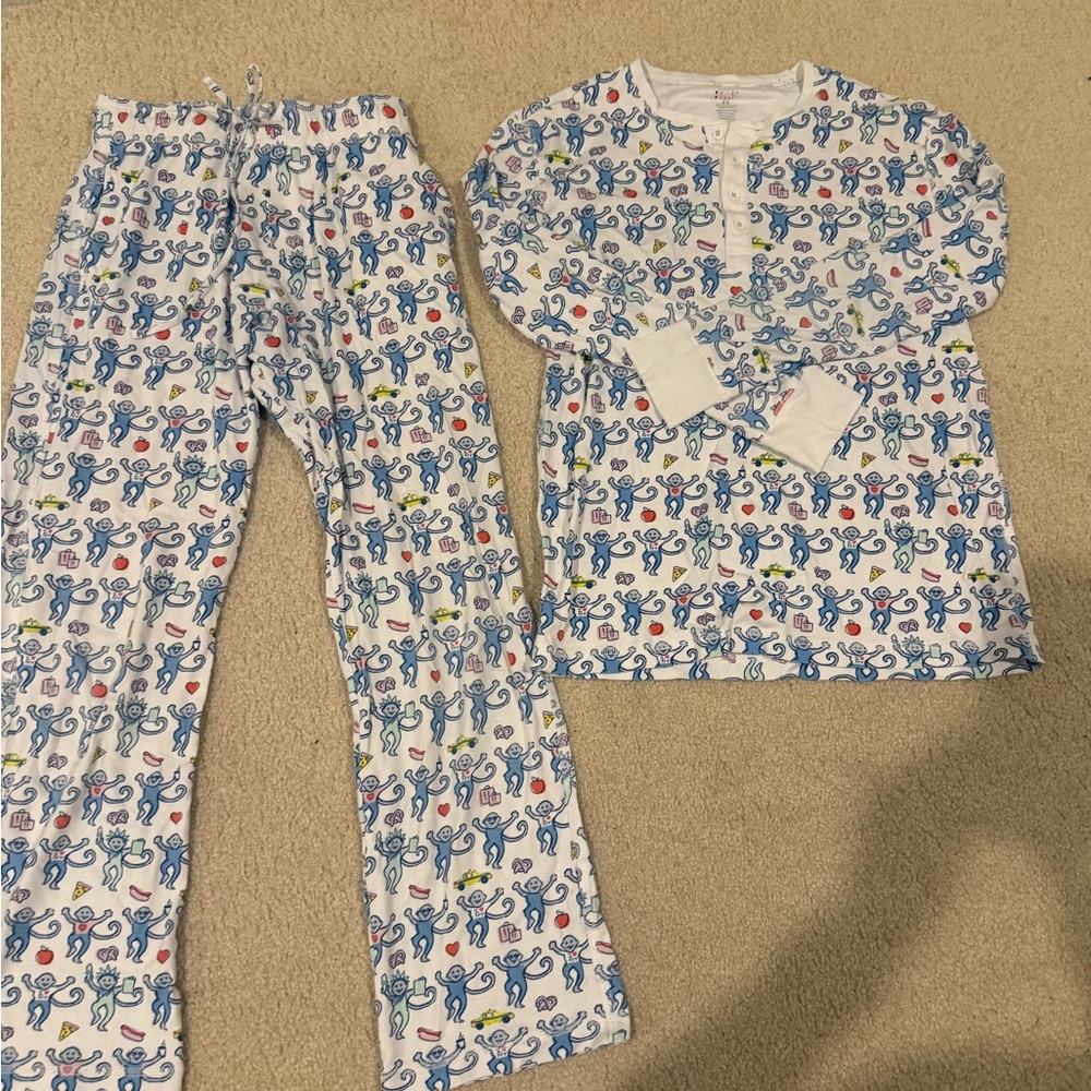 Roller Rabbit Mens XS NYC Pajama Set